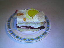 Fot. 1-bezik, Ciasto pomarańczowo-śmietankowe z dżemem porzeczkowym