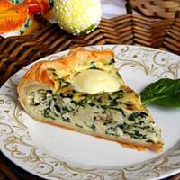 Wielkanocny torcik ze szpinakiem