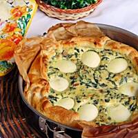 Wielkanocny torcik ze szpinakiem