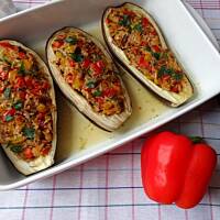 Nadziewane bakłażany