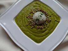 Fot. eluchap, Zupa krem z cukinii ,z ryżem i słonecznikiem