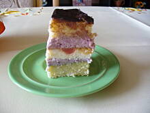 Fot. domi87, Ciasto serowo pomarańczowe z masą jagodową