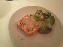 Fot. rudazebra, Łosoś na parze pod beszamelem po mojemu