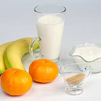 Koktajl bananowo-mandarynkowy