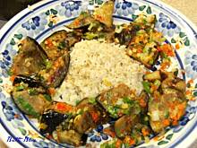 Fot. Betti Blue, Smażone bakłażany z sosem chili