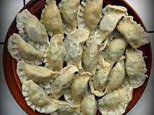 Fot. oczko, Pierogi z mięsem i pieczarkami