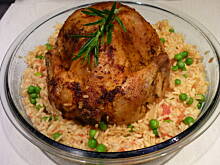 Fot. pralina, Rumiany kurczak w tymianku z szafranowym ryżem!