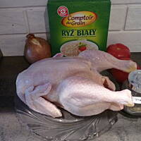 Rumiany kurczak w tymianku z szafranowym ryżem!