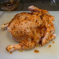 Rumiany kurczak w tymianku z szafranowym ryżem!