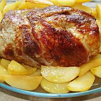 Karkówka z pieca z pieczonymi ziemniakami