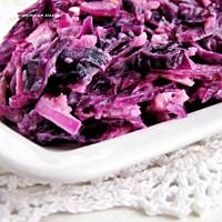 surówka z czerwonej kapusty...
