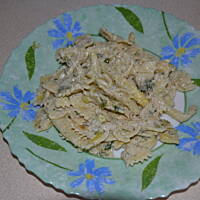 Szparagi w sosie śmietanowo-ziołowym