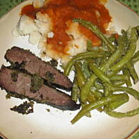 Mostek pieczony z ziołami