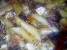 Fot. herbatka, Makaron z camembertem