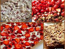 Fot. GuSiaTcz5, Łatwy placek maślankowy z owocami, rabarbarem i kruszonką