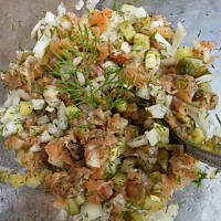 Tatar z wędzonego łososia