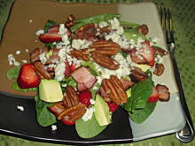 Fot. kamila258, Sałatka ze szpinaku z truskawkami