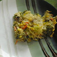 Zapiekanka z brązowego ryżu i warzyw