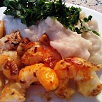 Puree z kalafiora i fasoli