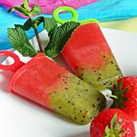 Lody truskawkowe z kiwi