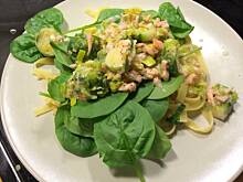 Fot. Konradek, Tagliatelle z wędzonym łososiem