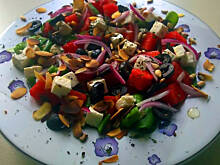 Fot. powsinoga, Orzeźwiająca sałatka z arbuzem i fetą