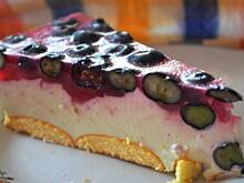 Fot. makusia, Torcik serowy na zimno z borówkami