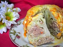 Fot. makusia, Kalafior faszerowany mięsem mielonym