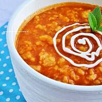 Zupa marchewkowa z lanymi kluseczkami...