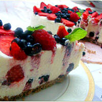 Sernik na zimno z jagodowymi owocami według Betti Blue