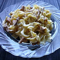 Kremowe tagliatelle z kurkami!