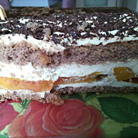 Biszkopt z kremem chałwowym w 2 wariantach