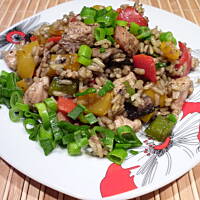 Potrawka z ryżem i kurczakiem - podobno śródziemnomorska!