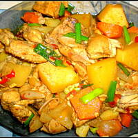 Egzotyczne przysmaki-Gotowany kurczak na ostro