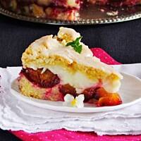 Śliwkowe ciasto z budyniem