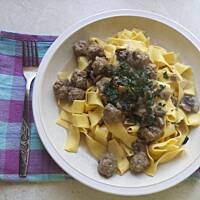 Klopsiki w sosie grzybowo-pieczarkowym