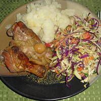 Pałki kurczaka z czosnkiem z wolnowara