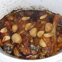 Pałki kurczaka z czosnkiem z wolnowara