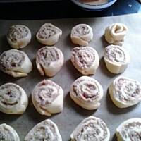 Drozodzowe slimaczki z masa orzechow-migdalowa.