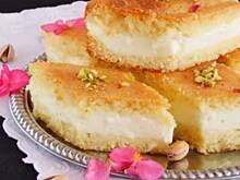 Fot. izaa_a, Basbousa przekładana kremem, بسبوسة مح