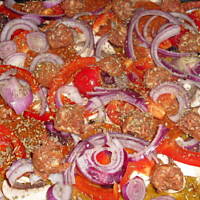 Pizza z sosem dyniowym