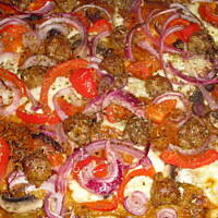 Pizza z sosem dyniowym