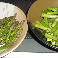 Strata z szynką i szparagami