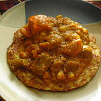 Pikantny gulasz z jagnięciny z dynią