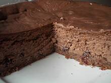 Fot. stokrotka390, Kakaowy sernik z zurawina