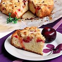 Ciasto ze śliwkami i kruszonką