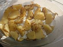 Fot. renmar65, Zapiekanka ziemniaczana z kiełbaską w sosie śmietanowo-ziołowym :)