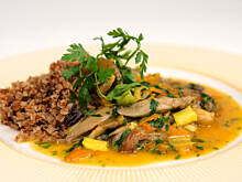 Fot. Wkn, Sos boczniakowy do kaszy gryczanej