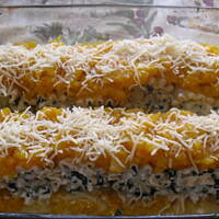 Roladki lazaniowe z dynią i szpinakiem