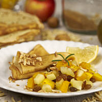 Naleśniki z jabłkiem i dynią - na wypasie